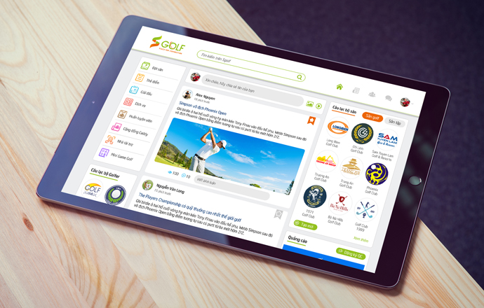 Thiết kế và Lập trình Website SGOLF - Phần mềm golf, mạng xã hội dành cho người chơi gôn