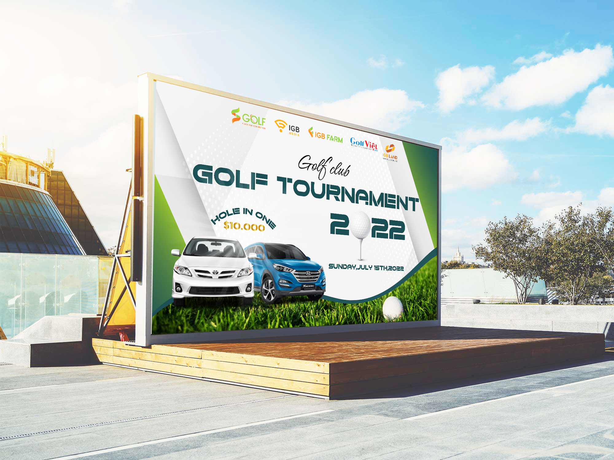 Thiết kế  Bộ nhận diện thương hiệu Golf Tournament 2022